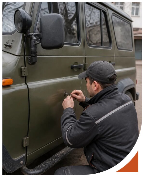 Профессиональное вскрытие автомобиля УАЗ без повреждений в Рязани